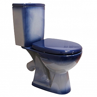 Унитаз-компакт Rosa Уют синий