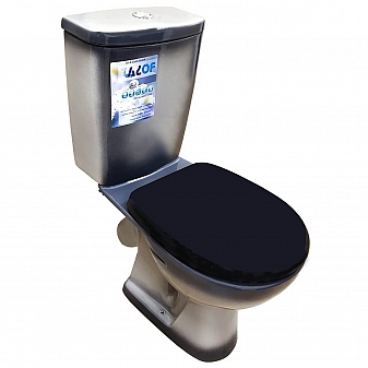 Унитаз-компакт Rosa Уют чёрный