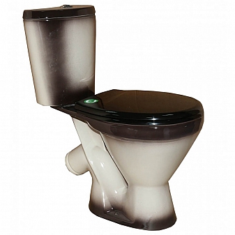 Унитаз-компакт Rosa Элегант чёрный