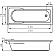 Акриловая ванна Cersanit Santana 150х70 см