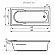 Акриловая ванна Cersanit Santana 160х70 см