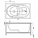 Акриловая ванна Bas Рио В00047 120x70 см