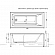 Акриловая ванна Aquanet Bright 155x70 см