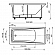 Акриловая ванна Акватек Либра 150х70 см