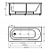 Акриловая ванна Акватек Оберон 170х70 см